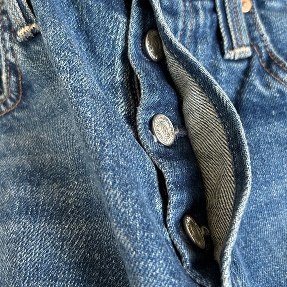 MOTHER Superior Blue The Tomcat Playing With Scissors Ankle Straight Jeans Sz 24 - Picture 14 of 16